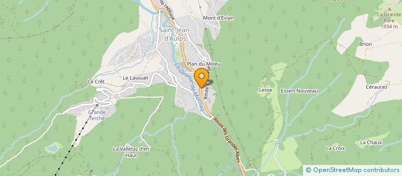 localisation de l'entreprise L'ETERLOU  SAINT-JEAN-D'AULPS