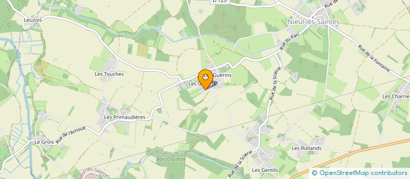 localisation de l'entreprise L'ETERNEL GUERIN  NIEUL-LES-SAINTES