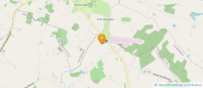 localisation de l'entreprise L'ETHE ASTRAL  VERTEUIL D'AGENAIS