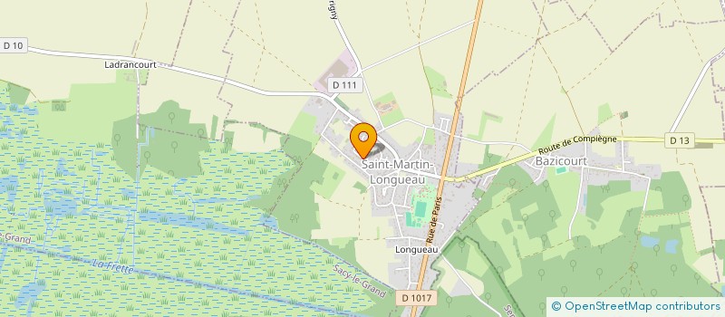 localisation de l'entreprise L'ETINCELLE 2  SAINT-MARTIN-LONGUEAU