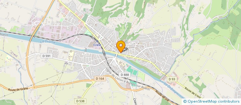 localisation de l'entreprise L'ETINCELLE à CREST