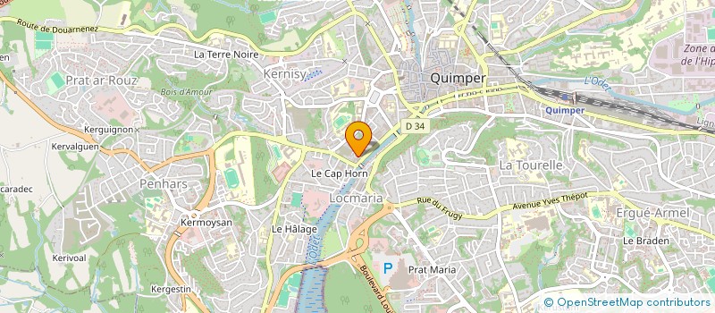 localisation de l'entreprise L ETINCELLE à QUIMPER