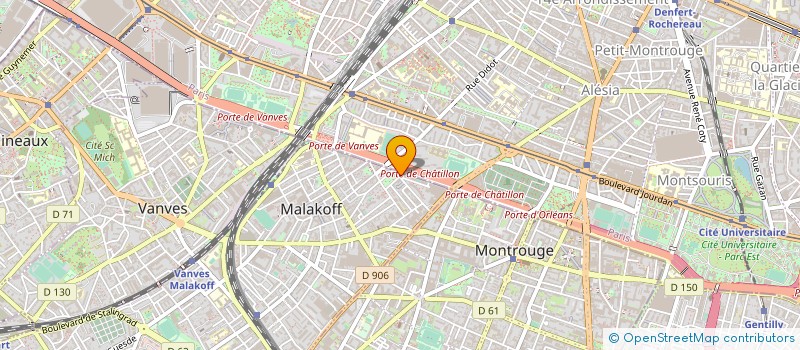 localisation de l'entreprise L'ETINCELLE à MALAKOFF