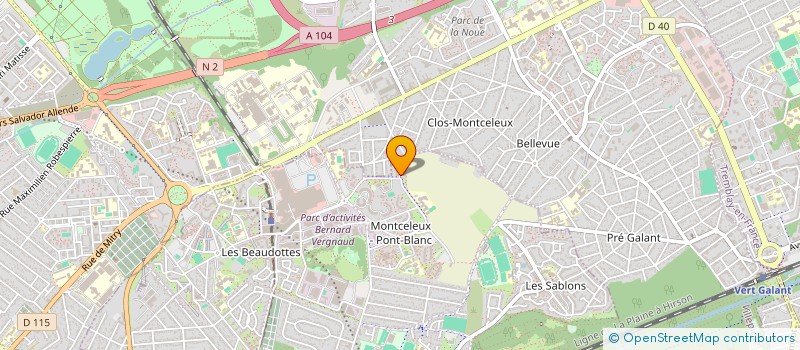 localisation de l'entreprise L'ETINCELLE à SEVRAN