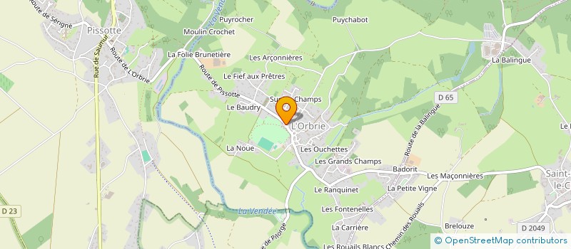 localisation de l'entreprise L'ETINCELLE  L'ORBRIE