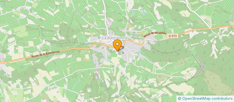 localisation de l'entreprise L'ETINCELLE  LA BASTIDONNE