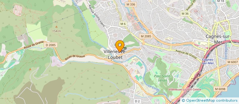 localisation de l'entreprise L'ETINCELLE à VILLENEUVE-LOUBET