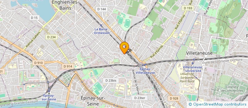 localisation de l'entreprise L'ETINCELLE  DEUIL-LA-BARRE