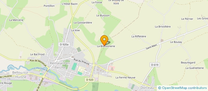 localisation de l'entreprise L'ETINCELLE à REMALARD EN PERCHE