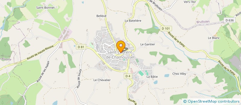 localisation de l'entreprise L' ETINCELLE FLEURIE  SAINT-LAURENT-DE-CHAMOUSSET