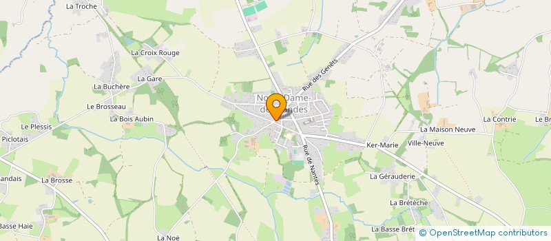 localisation de l'entreprise L'ETINCELLE LANDAISE  NOTRE-DAME-DES-LANDES