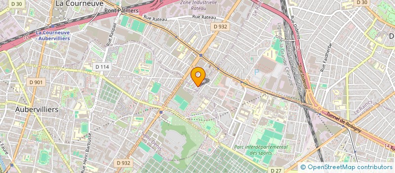 localisation de l'entreprise L'ETNA - RISTORANTE PIZZERIA ITALIANA à LA COURNEUVE