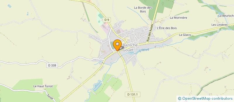 localisation de l'entreprise L ETOILE à LA BAZOCHE-GOUET
