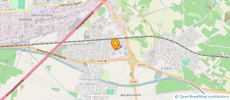localisation de l'entreprise L'ETOILE à VILLENEUVE-LES-BEZIERS