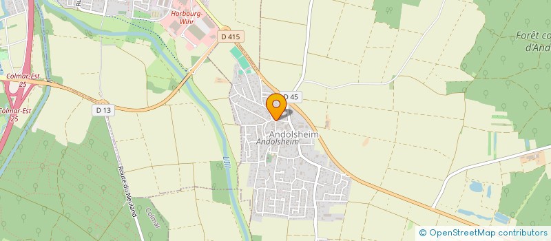 localisation de l'entreprise L'ETOILE  ANDOLSHEIM