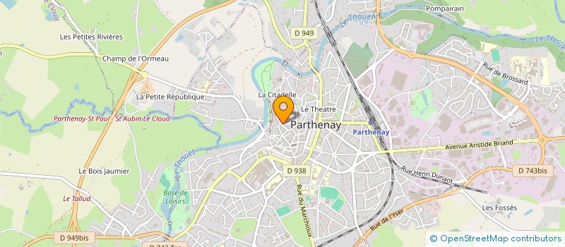 localisation de l'entreprise L'ETOILE  PARTHENAY