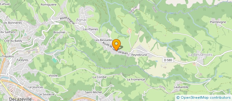 localisation de l'entreprise L'ETOILE  FLAGNAC