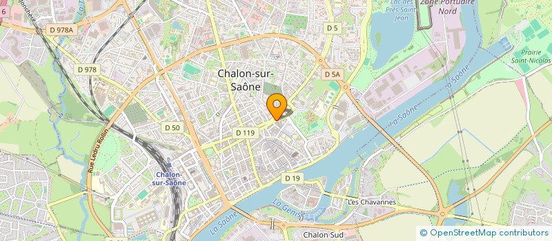 localisation de l'entreprise L'ETOILE à CHALON-SUR-SAONE