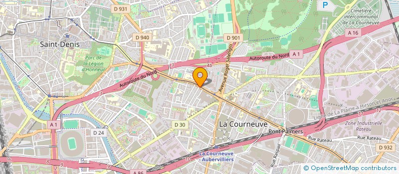 localisation de l'entreprise L'ETOILE à LA COURNEUVE