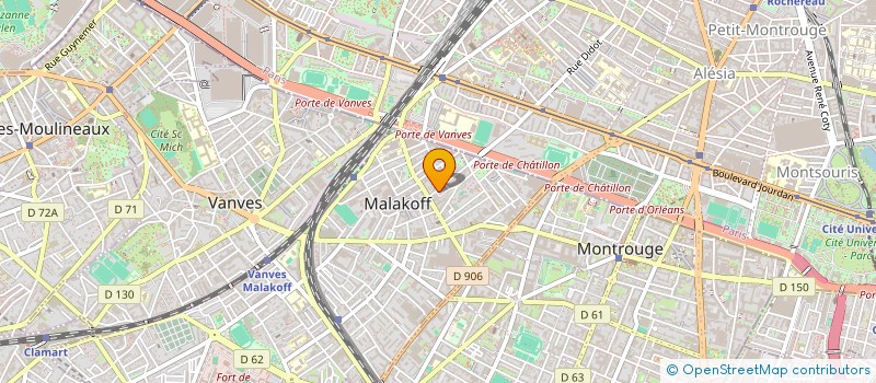 localisation de l'entreprise L'ETOILE à MALAKOFF