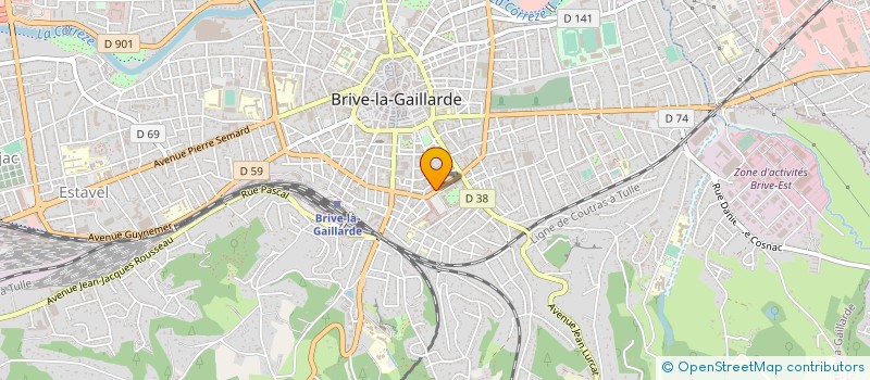 localisation de l'entreprise L 'ETOILE  BRIVE-LA-GAILLARDE