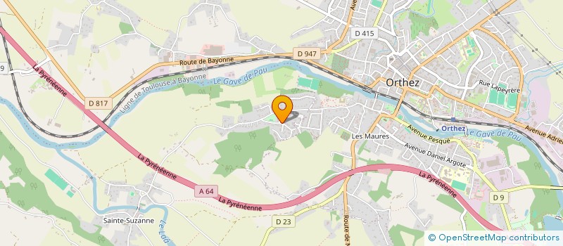 localisation de l'entreprise L'ETOILE  ORTHEZ