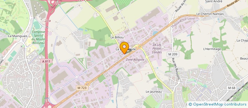 localisation de l'entreprise L'ETOILE  CARQUEFOU