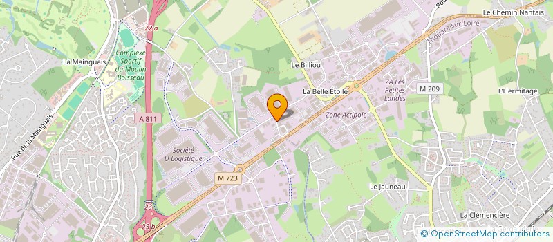 localisation de l'entreprise L'ETOILE  CARQUEFOU