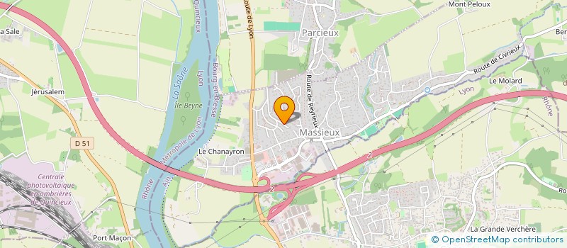 localisation de l'entreprise L'ETOILE  TREVOUX