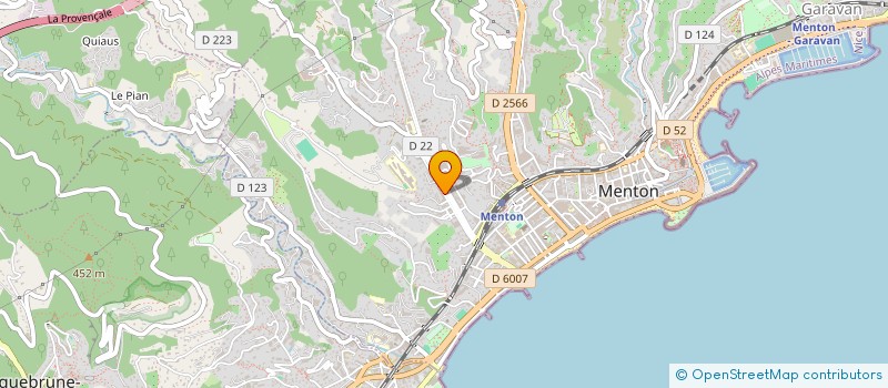 localisation de l'entreprise L'ETOILE  MENTON