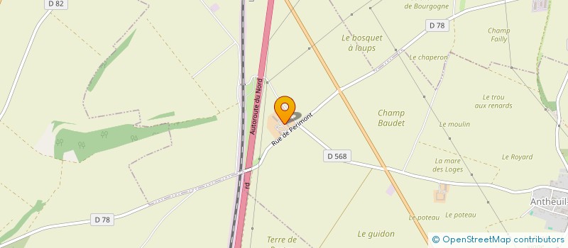 localisation de l'entreprise L'ETOILE  ANTHEUIL-PORTES