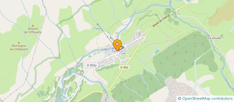 localisation de l'entreprise L'ETOILE  VAL-CENIS