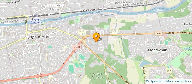 localisation de l'entreprise L'ETOILE  LAGNY-SUR-MARNE