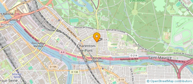 localisation de l'entreprise L'ETOILE COIFFURE 94  CHARENTON-LE-PONT