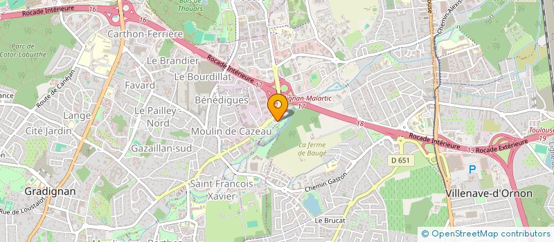 localisation de l'entreprise L'ETOILE D'HUGO  VILLENAVE-D'ORNON