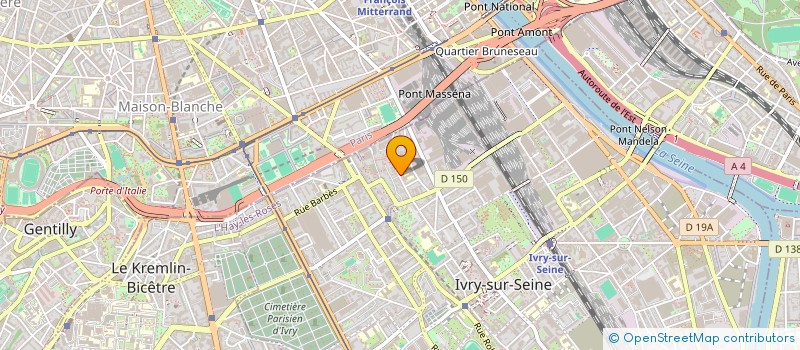 localisation de l'entreprise L ETOILE D OR  IVRY-SUR-SEINE