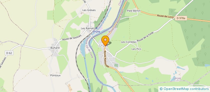 localisation de l'entreprise L'ETOILE D'URCAY  URCAY