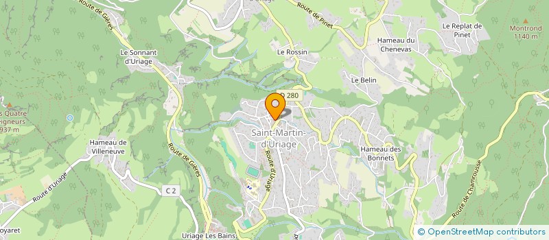 localisation de l'entreprise L'ETOILE DE BELLEDONNE  SAINT-MARTIN-D'URIAGE