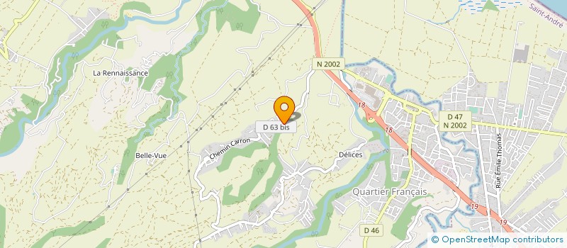 localisation de l'entreprise L'ETOILE DE BOURBON  SAINTE-SUZANNE