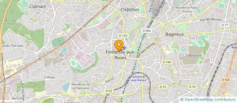 localisation de l'entreprise L'ETOILE DE FONTENAY à FONTENAY-AUX-ROSES