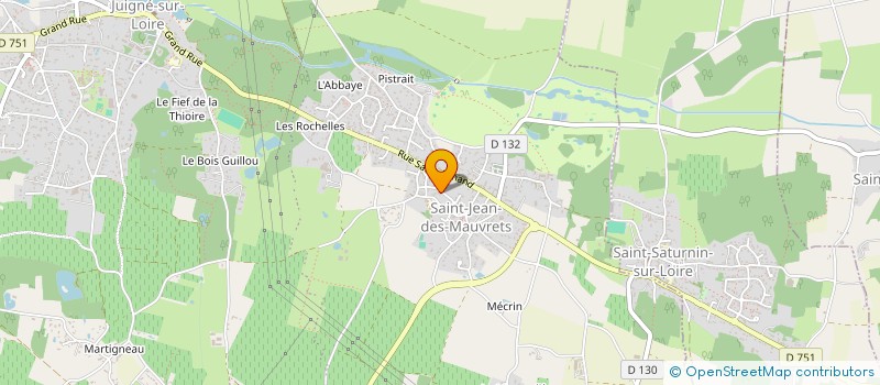 localisation de l'entreprise L'ETOILE DE JUIGNE  LES GARENNES SUR LOIRE