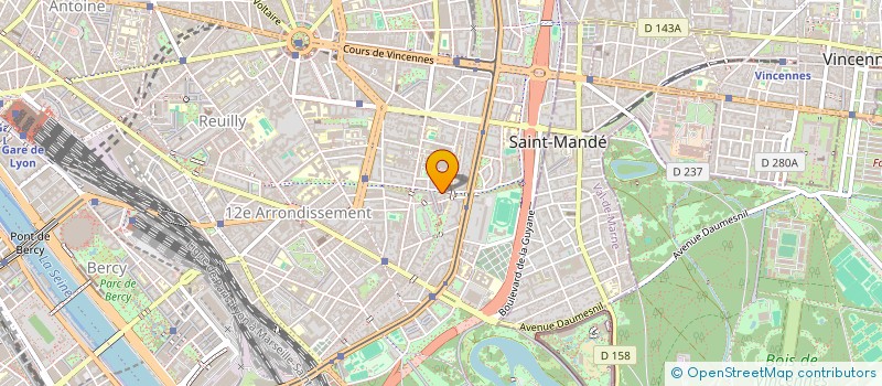 localisation de l'entreprise L'ETOILE DE L'AFRIQUE  PARIS