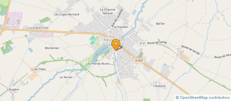 localisation de l'entreprise L'ETOILE DE LA FONTCHEVRIERE à NEUVY-SAINT-SEPULCHRE