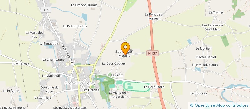 localisation de l'entreprise L'ETOILE DE LAUNAY  GRAND-FOUGERAY