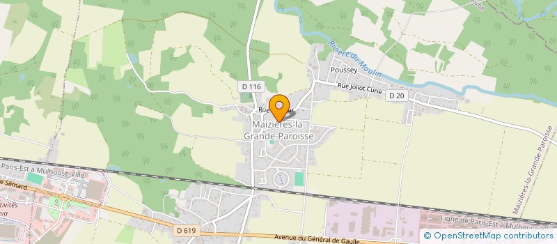 localisation de l'entreprise L'ETOILE DE MAIZIERES à MAIZIERES-LA-GRANDE-PAROISSE