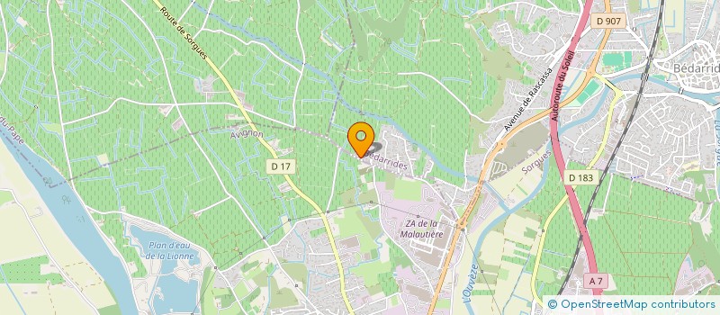 localisation de l'entreprise L'ETOILE DE MARIE  BEDARRIDES