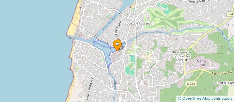 localisation de l'entreprise L'ETOILE DE MER  CAPBRETON