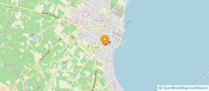 localisation de l'entreprise L'ETOILE DE THAU IV à MARSEILLAN