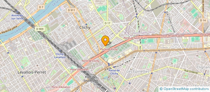localisation de l'entreprise L'ETOILE DES BIENFAISANTS à CLICHY
