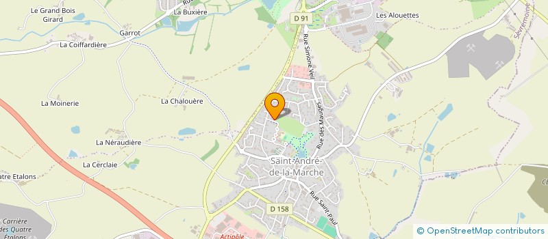 localisation de l'entreprise L'ETOILE DES MAUGES  SEVREMOINE